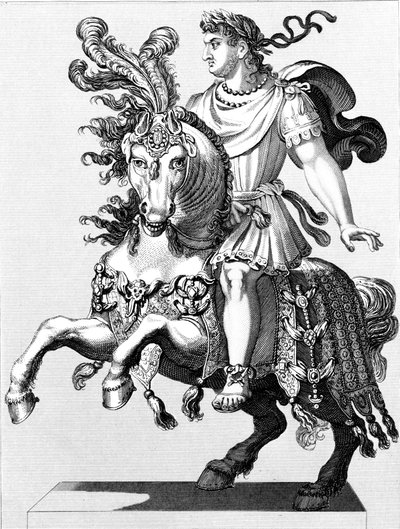 Neron, cesarz rzymski I wieku, 1850 autorstwa Unbekannt
