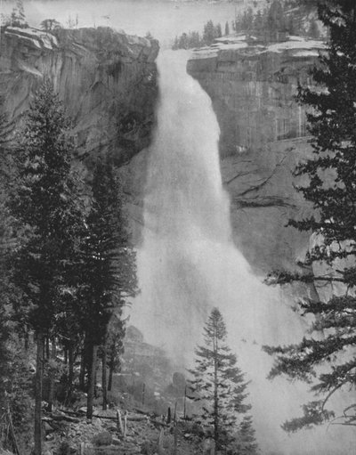 Nevada Fall w dolinie Yosemite, XIX wiek autorstwa Unbekannt