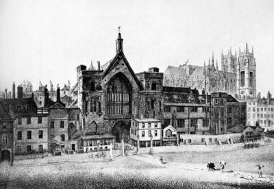 New Palace Yard, Westminster, XVIII wiek, ok. 1905 autorstwa Unbekannt