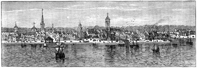Nowy Jork w połowie XVIII wieku, ok. 1880 autorstwa Unbekannt