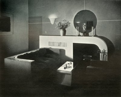 Nowojorski pent-house Raymonda Loewy, zaprojektowany przez niego samego - Kominek, 1937. autorstwa Unbekannt