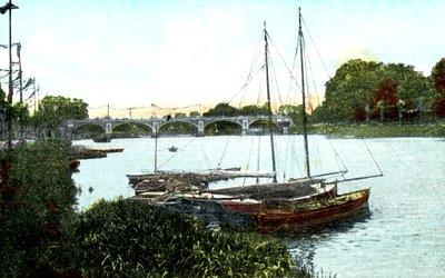 Nowa śluza i most, Richmond, Londyn, XX wiek autorstwa Unbekannt