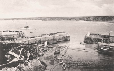 Port Newquay, Newquay, Kornwalia, 1908 autorstwa Unbekannt