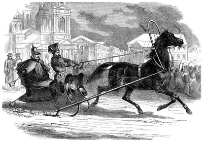 Mikołaj I 1796-1855, cesarz Rosji, w swoich dorożkach, Petersburg, 1853 autorstwa Unbekannt