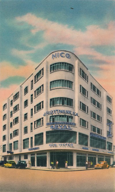 Nico Building, właściciele: P. i M. Matera, Barranquilla, c1940 autorstwa Unbekannt