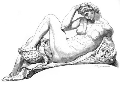 Noc od grobu Juliana de Medici, Bazylika San Lorenzo, Florencja, Włochy, 1882 autorstwa Unbekannt