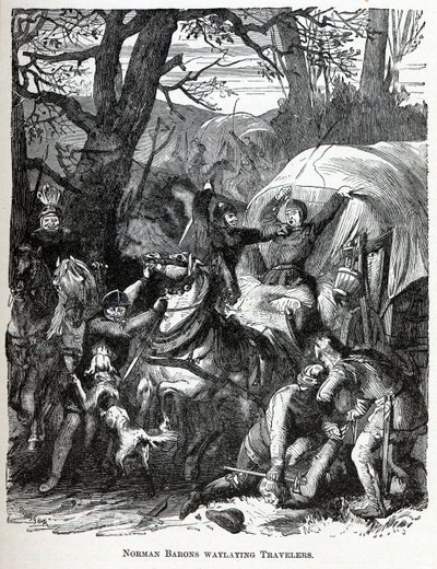 Norman Barons Waylaying Travelers, 1882 autorstwa Unbekannt