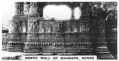 Północna ściana Mandapy, Sunak, Indie, ok. 1925 r. autorstwa Unbekannt