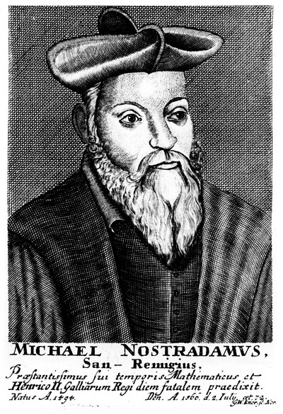 Nostradamus, XVI-wieczny francuski lekarz i astrolog, 1725 autorstwa Unbekannt