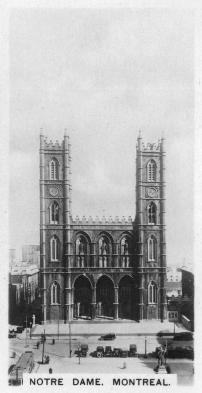 Notre Dame, Montreal, Kanada, ok. 1920 r. autorstwa Unbekannt