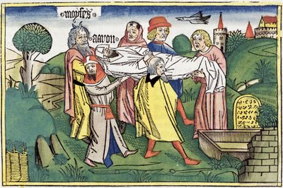 Liczb 20:22-29: śmierć Aarona autorstwa Unbekannt