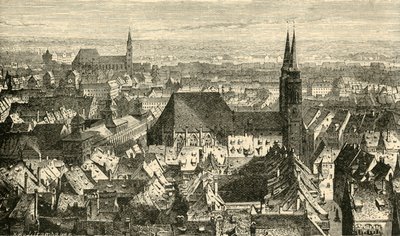 Norymberga z murów, 1890. autorstwa Unbekannt