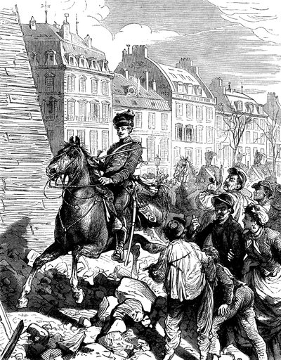 Zajęcie Paryża przez Niemców po wojnie francusko-pruskiej, luty 1871 c1880 autorstwa Unbekannt
