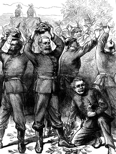Zajęcie Paryża przez Niemców po wojnie francusko-pruskiej, marzec 1871 c1880 autorstwa Unbekannt