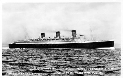 Oceaniczny liniowiec RMS Queen Mary, XX wiek autorstwa Unbekannt