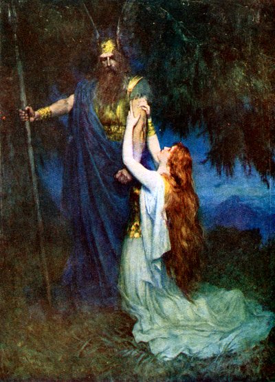 Odyn i Brunhilda autorstwa Unbekannt