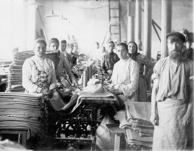 Fabryka toreb tekstylnych Okulov. Kulotino, 1905 autorstwa Unbekannt