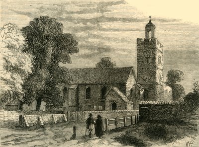 Stary kościół Camberwell w 1750 r., c1878 r. autorstwa Unbekannt