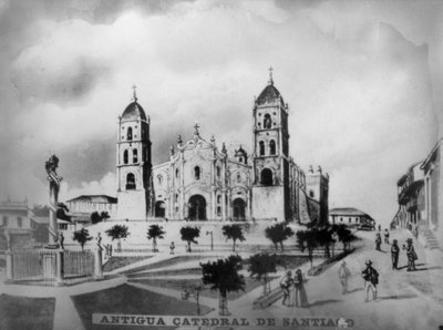 Stara Katedra w Santiago de Cuba, 1523, 1920 autorstwa Unbekannt