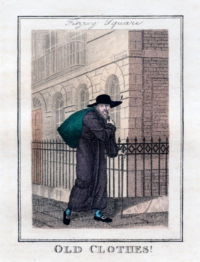 Stare ubrania!, Fitzroy Square, Londyn, 1805 autorstwa Unbekannt