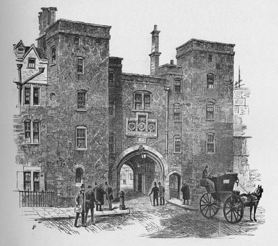 Stara brama, Lincolns Inn, 1890 autorstwa Unbekannt