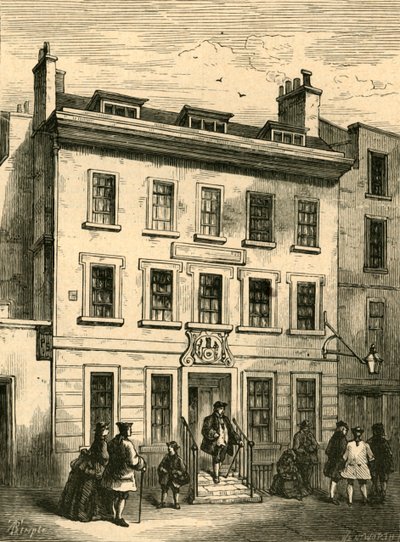 Stary dom wciąż stoi w Bolt Court, 1897. autorstwa Unbekannt