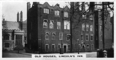 Stare domy, Lincolns Inn, Londyn, ok. 1920 autorstwa Unbekannt