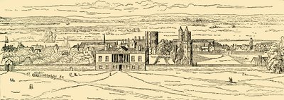 Stary Widok Pałacu w Greenwich. Po Hollar., c1878. autorstwa Unbekannt