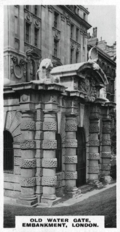Old Water Gate, Embankment, Londyn, ok. 1920 r. autorstwa Unbekannt