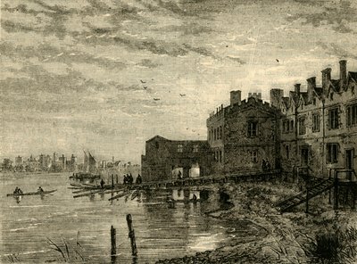 Stare schody Whitehall, 1881 r. autorstwa Unbekannt
