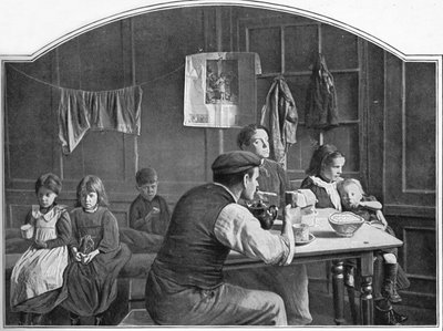 Stary pokój w Slumland, Londyn, ok. 1900 1901 autorstwa Unbekannt