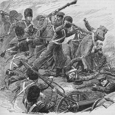 Po raz kolejny strażnicy wrócili i z nieodpartą energią wypędzili ich, 1902 autorstwa Unbekannt