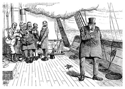 Oom-poleon Boer-naparte na pokładzie zamku Highbury, 1901 autorstwa Unbekannt