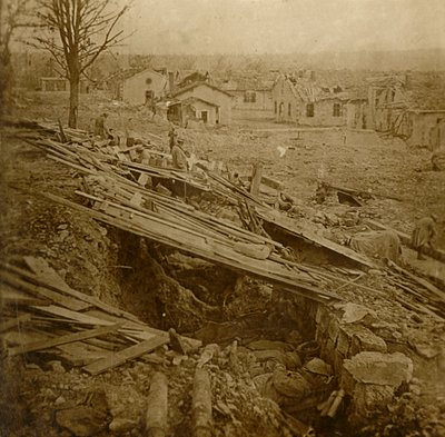 Akademik na świeżym powietrzu w Tavannes Fort, Verdun, północna Francja, c1914-c1918 autorstwa Unbekannt