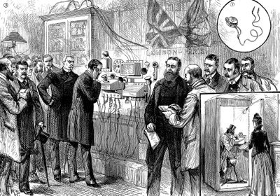 Otwarcie anglo-francuskiej linii telefonicznej, 1891 autorstwa Unbekannt