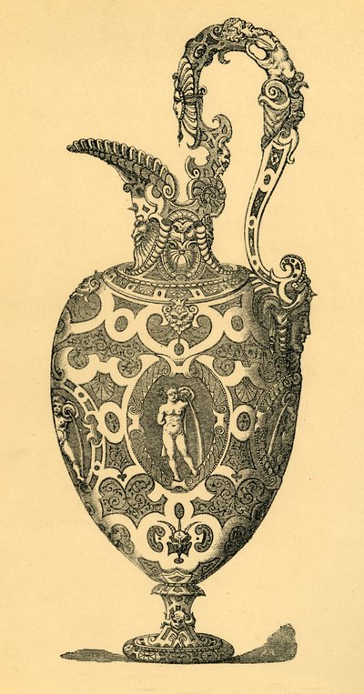 Oryginalny projekt na wazon lub dzban, 1881. autorstwa Unbekannt