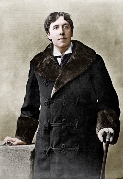 Oscar Wide, irlandzki pisarz, dowcip i dramaturg, ok. 1890 r. autorstwa Unbekannt