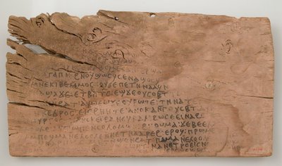 Ostrakon z tekstem z Pieśni nad Pieśniami, koptyjski, 580-640. autorstwa Unbekannt