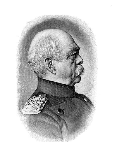 Otto von Bismarck, niemiecki mąż stanu, 1885 autorstwa Unbekannt