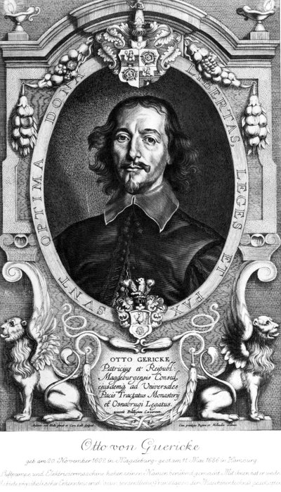 Otto von Guericke, niemiecki fizyk i wynalazca autorstwa Unbekannt