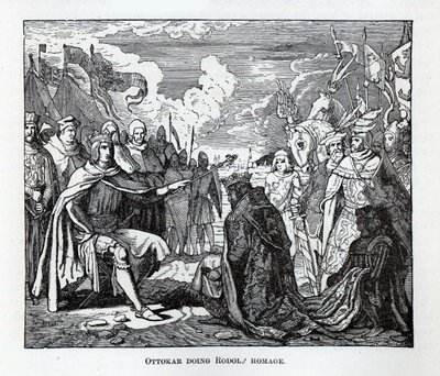 Ottokar składa hołd Rudolfowi, 1882 r autorstwa Unbekannt