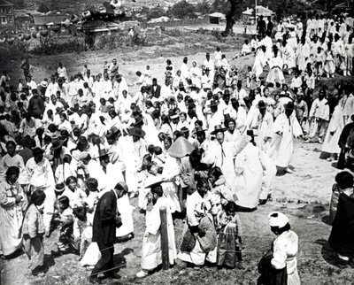 Spotkanie na świeżym powietrzu, Korea, 1900 autorstwa Unbekannt