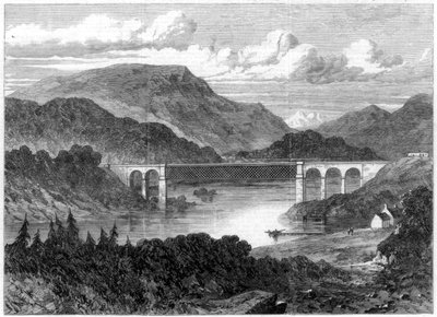Wiadukt Oykel, kolej Sutherland, 1866 autorstwa Unbekannt