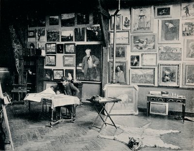 P. Roll w swojej pracowni, ok. 1897 autorstwa Unbekannt