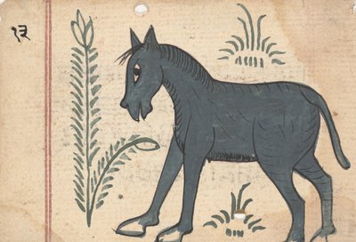 Strona z Księgi Wróżb, ca. 1800. autorstwa Unbekannt