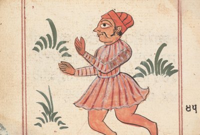 Strona z Księgi Wróżb, ca. 1800. autorstwa Unbekannt