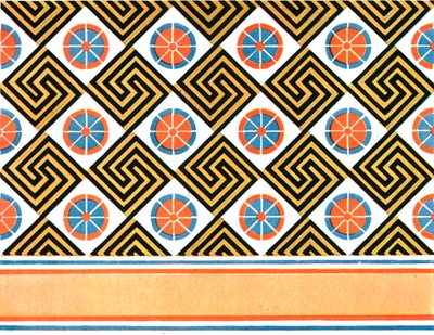 Malowany sufit w grobowcu Enene w Tebach, Egipt, 1928. autorstwa Unbekannt