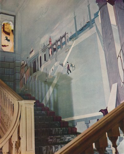 Malowany fresk na klatkę schodową, 1933 autorstwa Unbekannt