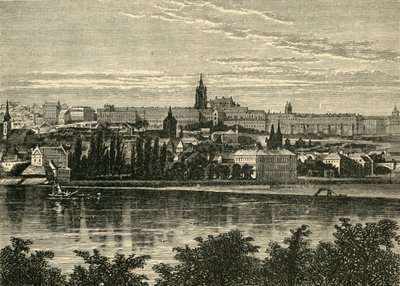 Pałac królów czeskich i katedra Hradschin, Praga, 1890. autorstwa Unbekannt