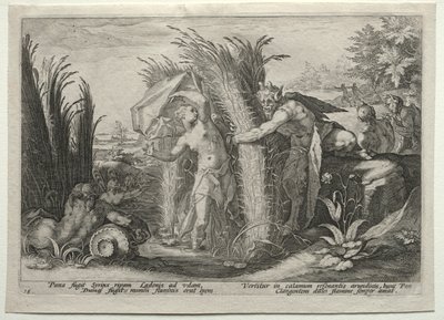 Pan w pogoni za Syrinx, c. 1589. autorstwa Unbekannt